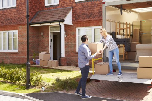 Moving van for home removals in Colliers Wood