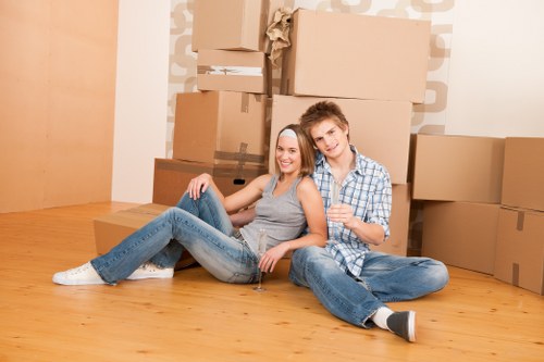 Movers planning access and parking for a Colliers Wood property