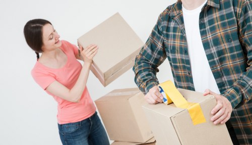 Packing and transport support for household items