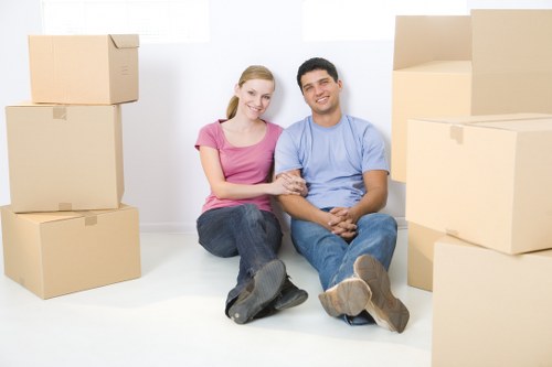 Local removals team loading items for a flat move in Colliers Wood