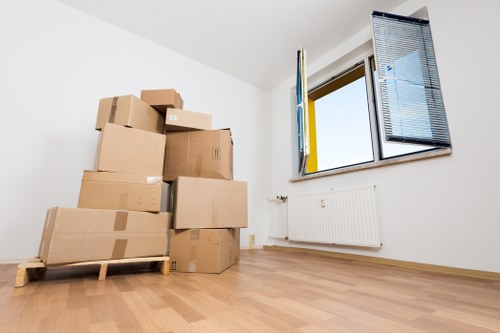 Removal van ready for a local move near Colliers Wood