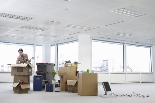 Removal team preparing for a flat or house move near Colliers Wood