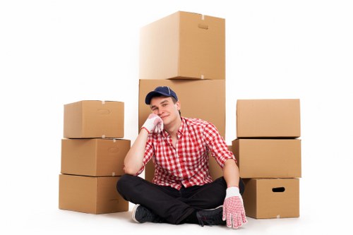 Packing and moving office equipment in Colliers Wood